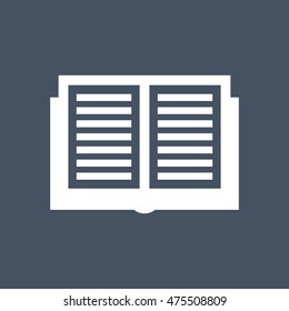 Book icon vector logo isolated