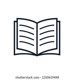 Book icon vector logo template