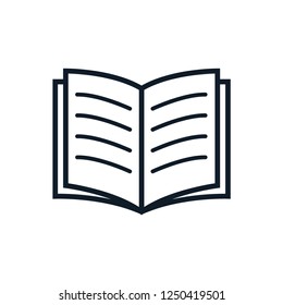 Book icon vector logo template
