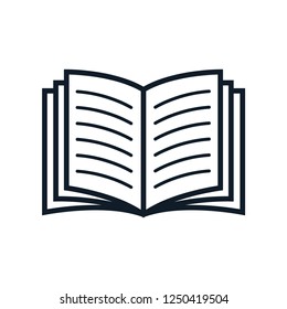 Book icon vector logo template