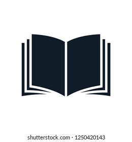 Book icon vector logo template