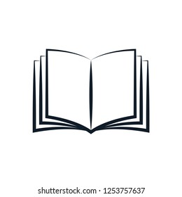 Book icon vector logo template