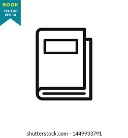 book icon vector logo template 