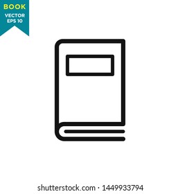 book icon vector logo template 