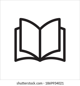 Book Icon Vector Logo Template Illustration