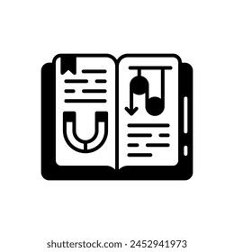 Book  icon in vector. Logotype
