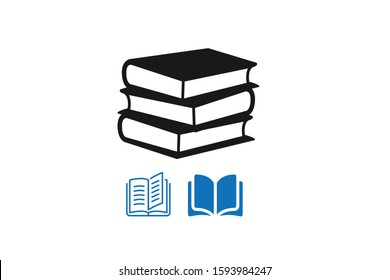 Book icon vector, novel icon vector 