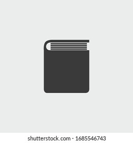book icon. book vector on gray background