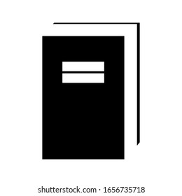 book icon vector on a white background