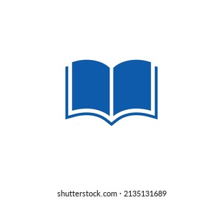 Book icon vector on white background