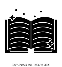 Icono de libro Vector sobre fondo blanco