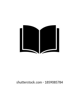 Book icon vector. open book icon vector. ebook icon