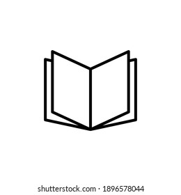Book icon vector. open book icon vector. ebook icon