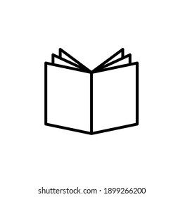 Book icon vector. open book icon vector. ebook icon