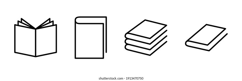 Book icon vector. open book icon vector. ebook icon