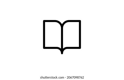 Book icon vector. open book icon vector. ebook icon