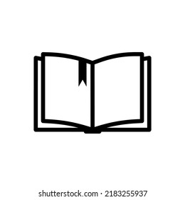 Vector de icono del libro. vector de icono de libro abierto. icono de ebook