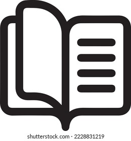 Book icon vector. open book icon vector. ebook icon
