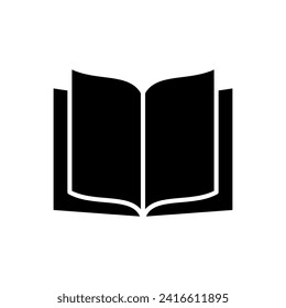 Book icon vector. open book icon vector. ebook icon