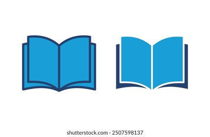 Book icon vector. open book icon vector. ebook icon