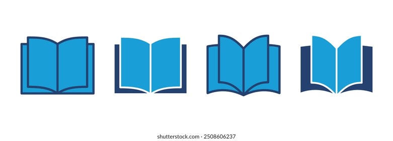 Icono de libro Vector. abrir el icono de libro Vector. icono de libro electrónico