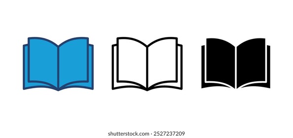 Icono de libro Vector. abrir el icono de libro Vector. icono de libro electrónico