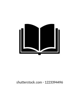 Book icon vector, open book eps10, 10 eps