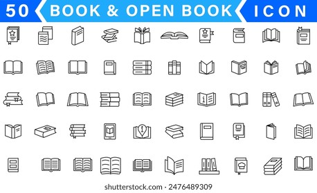 Book icon vector. open book icon set
