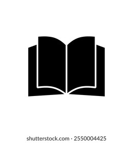 Book icon vector. open book sign and symbol. ebook icon