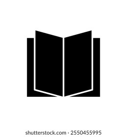 Vetor do ícone do livro. abre o sinal e o símbolo do livro. ícone do ebook