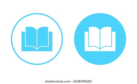 Book icon vector. open book sign and symbol. ebook icon