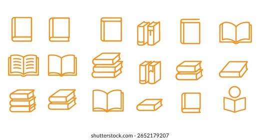 Book icon vector. open book sign and symbol. ebook icon