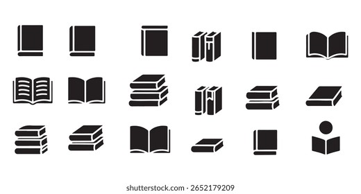 Book icon vector. open book sign and symbol. ebook icon