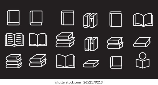 Book icon vector. open book sign and symbol. ebook icon