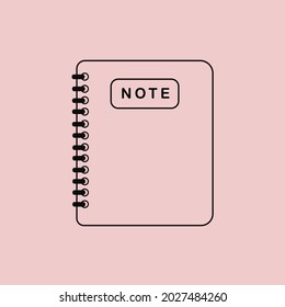 Book icon vector. outline for school 