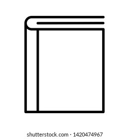 book icon vector with outline style 