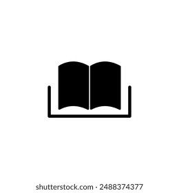 Book icon vector. Reading book icon