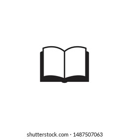 Book icon vector. Reading book vector icon on white background. Trendy Flat style for graphic design, Web site, UI. EPS10. - Vector illustration