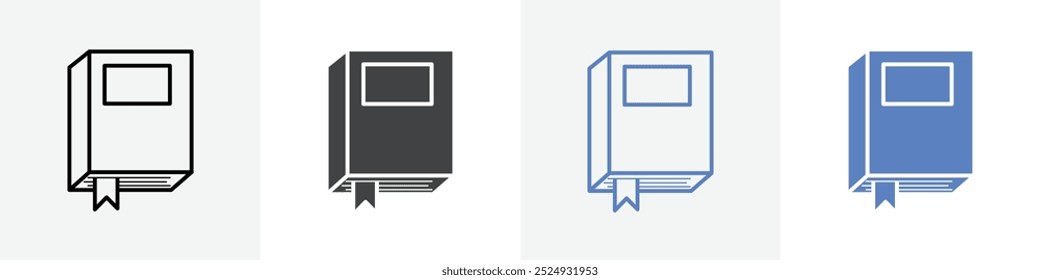 Conjunto de Vector de icono de libro para uso en Web