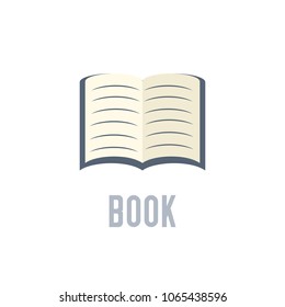 Book  icon vector. Book sign on white background. Book icon for web and app