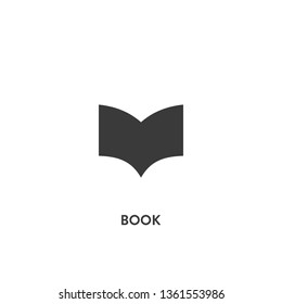 book icon vector. book sign on white background. book icon for web and app