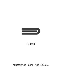 book icon vector. book sign on white background. book icon for web and app