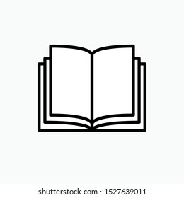 Book Icon - Vector, Sign and Symbol Design, Presentation, Website or Apps Elements. 