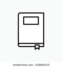 Book Icon - Vector, Sign and Symbol Design, Presentation, Website or Apps Elements. 