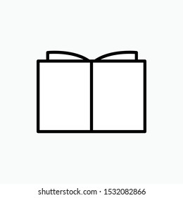 Book Icon - Vector, Sign and Symbol Design, Presentation, Website or Apps Elements. 