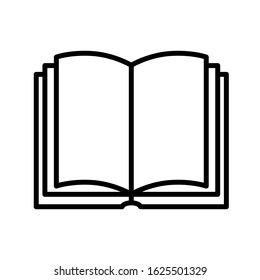 Book icon vector sign and symbol on simple design