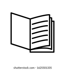 Book icon vector sign and symbol on simple design