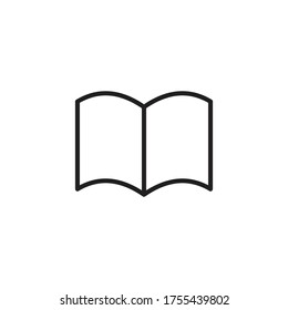 book icon vector sign symbol isolated