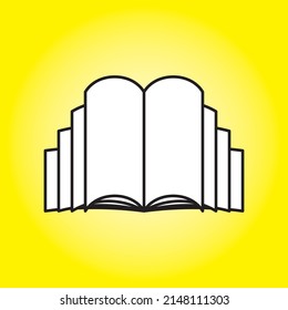 Book Icon Vector, Sign and Symbol Design, Presentation 