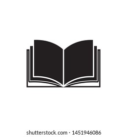 book icon vector simple design